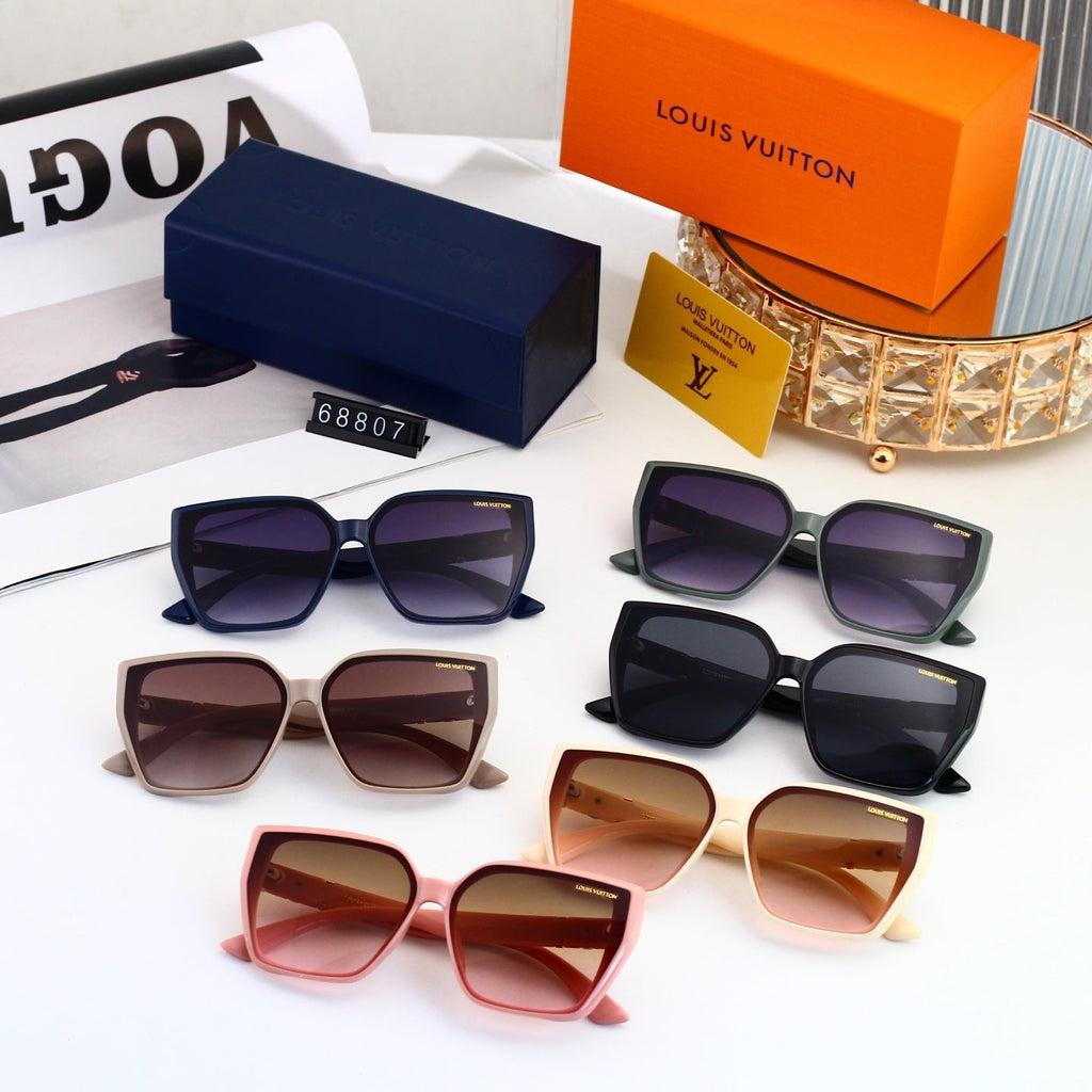 Minimalist Oversized Metal Decorated Sunglasses 68807