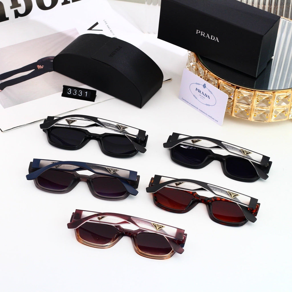 Casual Metal Polygon Sunglasses Fashion Streetwear  3331
