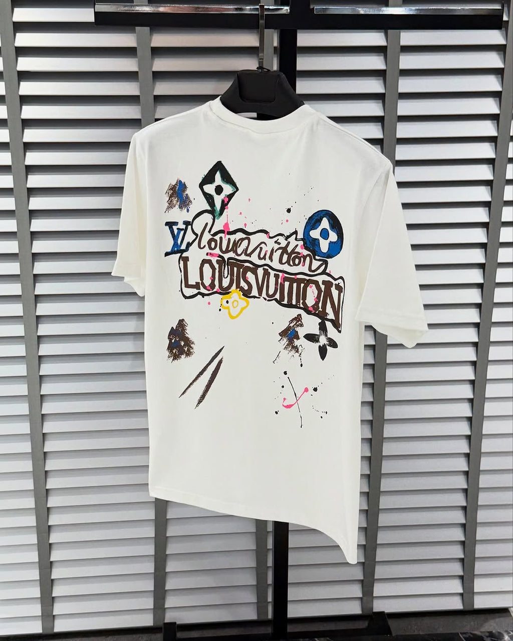 New Ink splashing print t-shirt