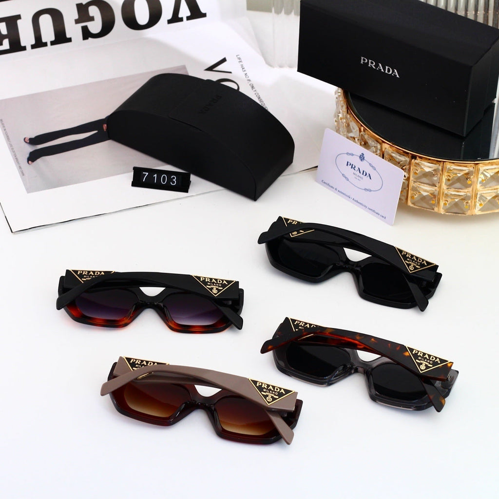 Polarized Sunglasses Personality Irregular Square Frame Sunglasses  7103