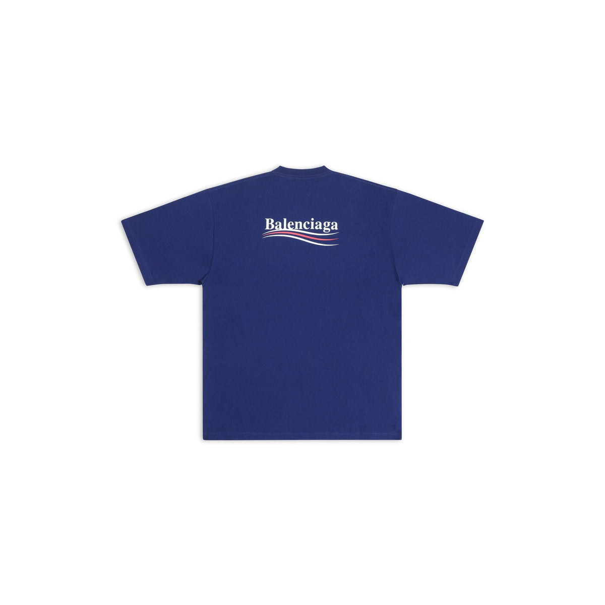 Classic round collar cotton print t-shirt