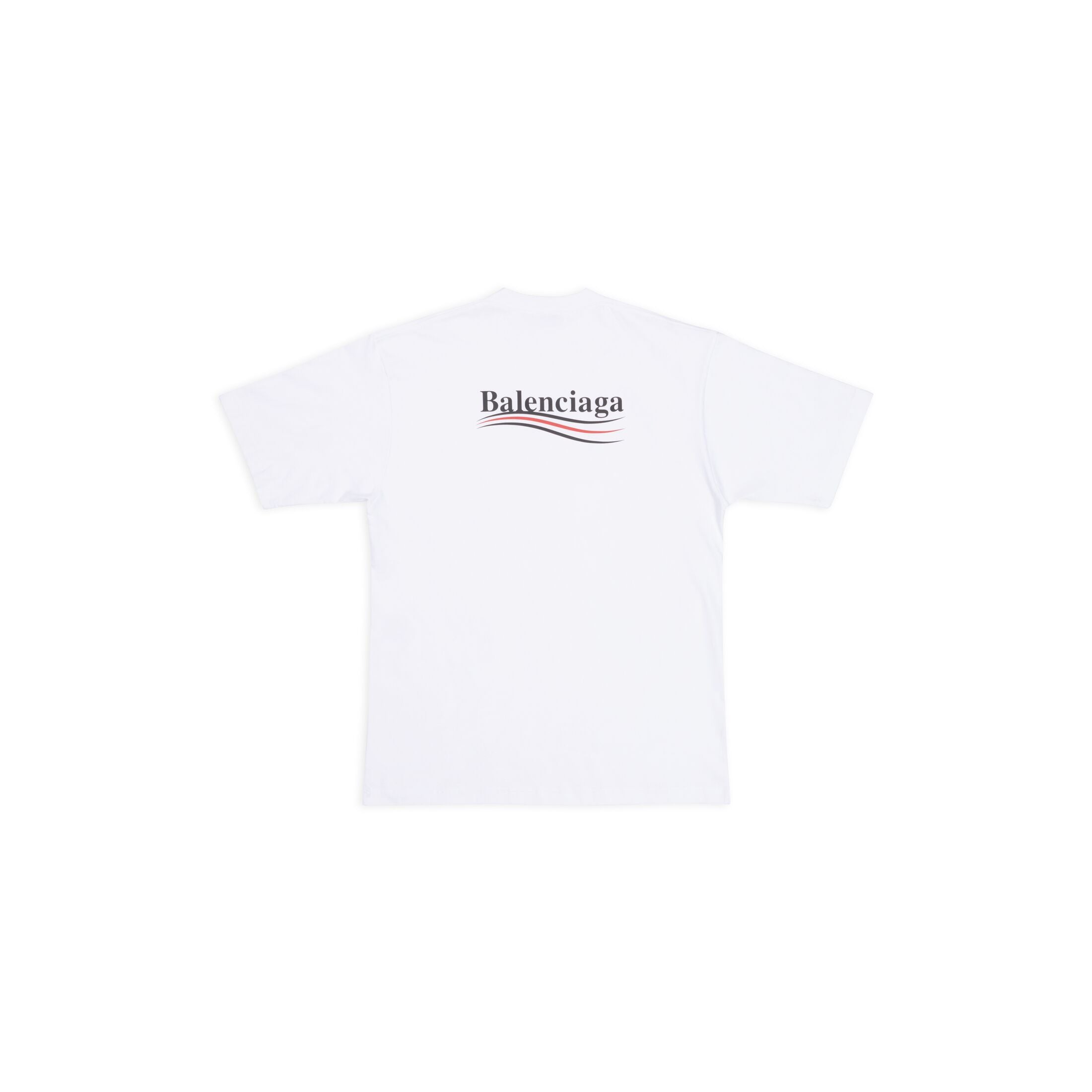 Classic round collar cotton print t-shirt