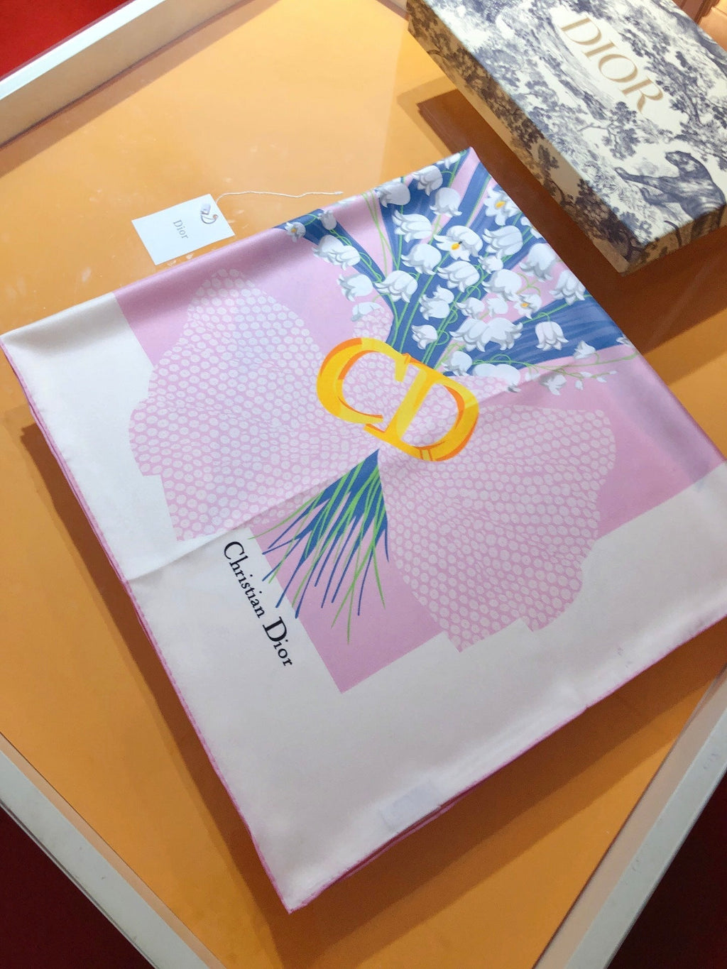 Campanula Square Silk Scarf