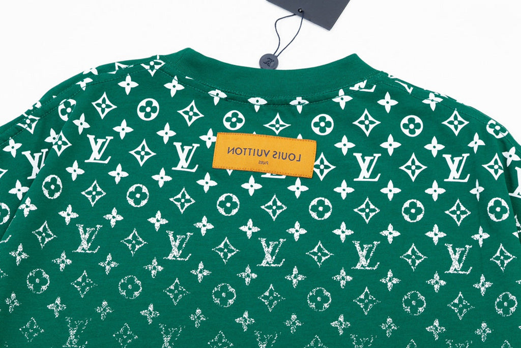 Gradient monogram print T-shirt