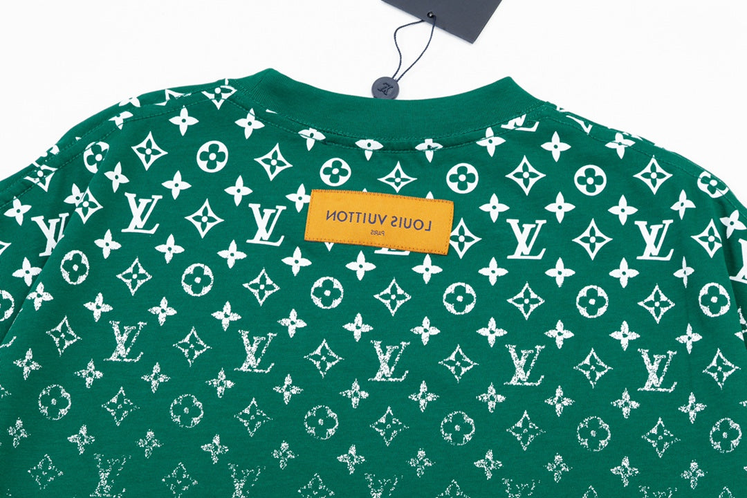 Gradient monogram print T-shirt