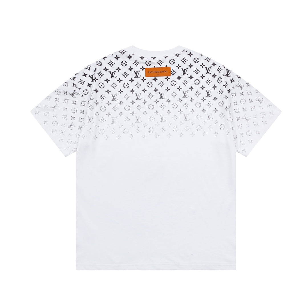 Gradient monogram print T-shirt