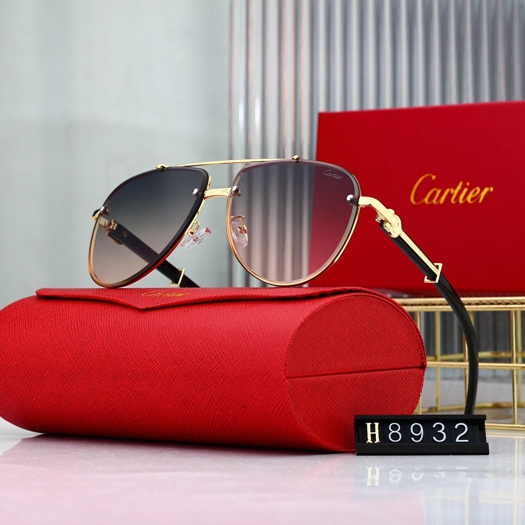 7 Color Panther Decor Aviator Sunglasses H8932