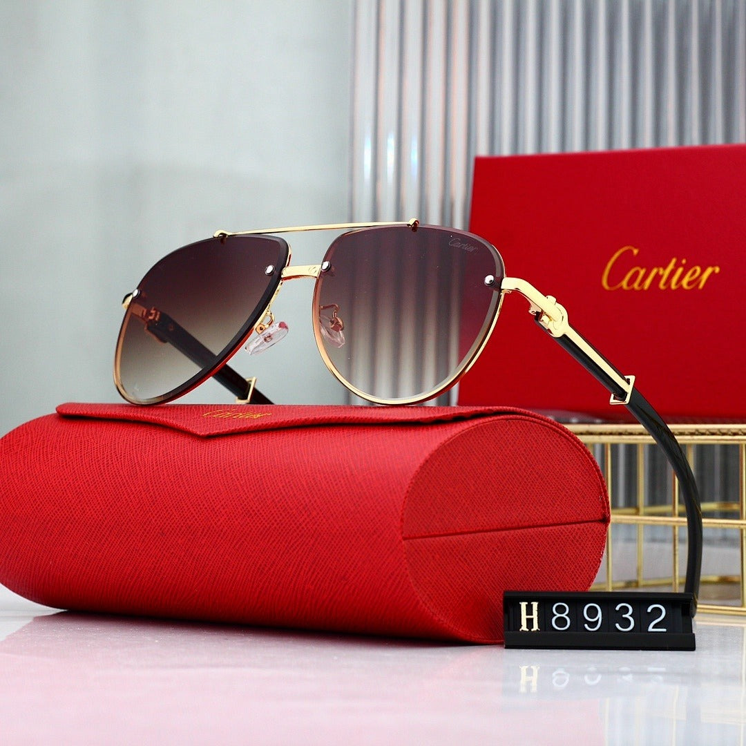 7 Color Panther Decor Aviator Sunglasses H8932