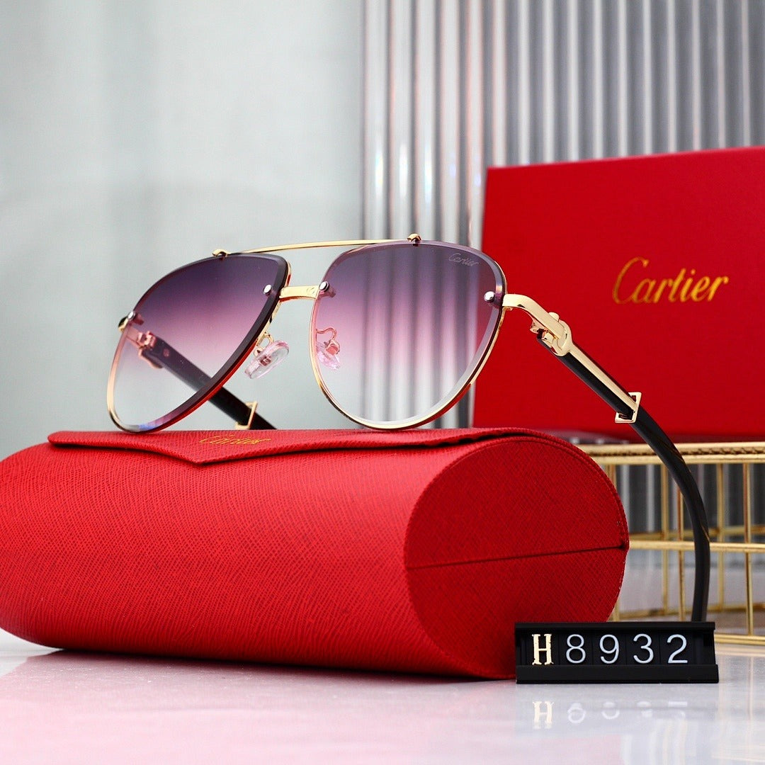 7 Color Panther Decor Aviator Sunglasses H8932